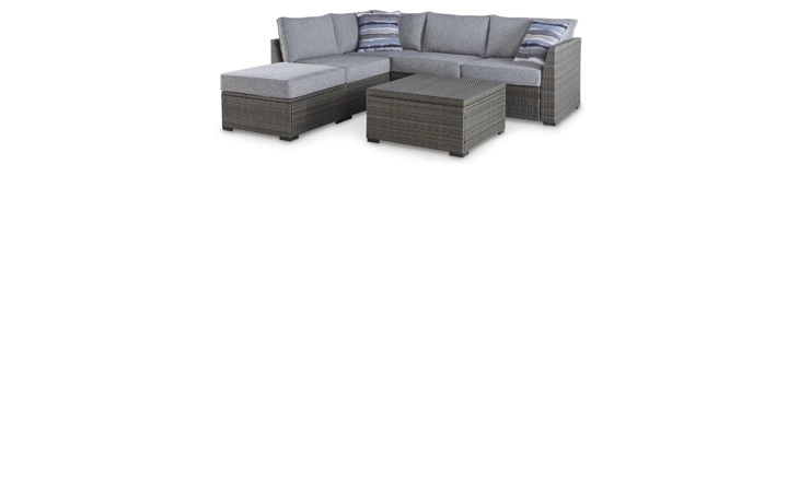 Petal Road LOVESEATSEC/OTTO/TBL SET(4/CN) ASHLEY Gray P297-070