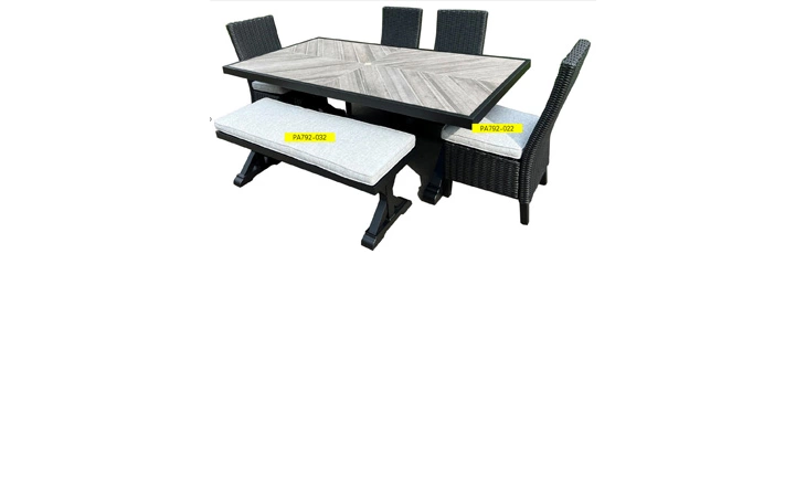 Beachcroft BENCH CUSHION ASHLEY Gray PA792-032