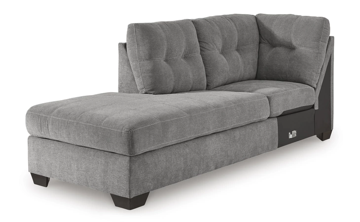 5530516|5530567 Gray Marleton LAF CORNER CHAISE|RAF SOFA