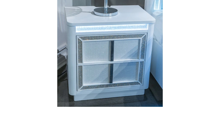 Chalanna CALIFORNIA KING RAILS ASHLEY White B822-94