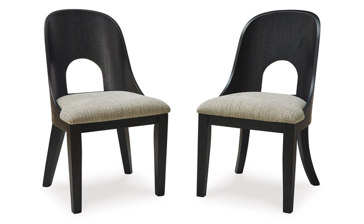 Rowanbeck DINING UPH SIDE CHAIR (2/CN) ASHLEY Black D821-01