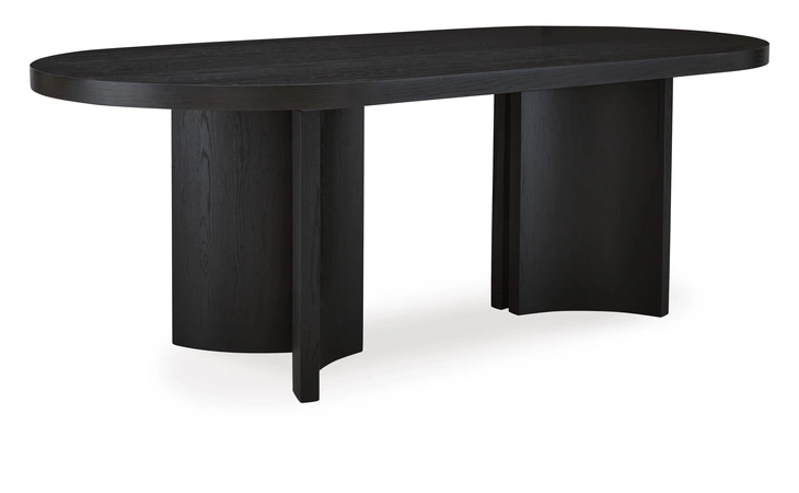 Rowanbeck OVAL DINING ROOM TABLE ASHLEY Black D821-25