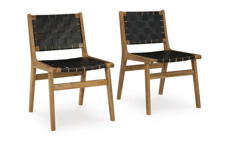 Fortmaine DINING ROOM SIDE CHAIR (2/CN) ASHLEY Brown/Black D872-01