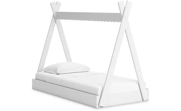 twin tent complete bed in box ashley hallityn white EB1810-121