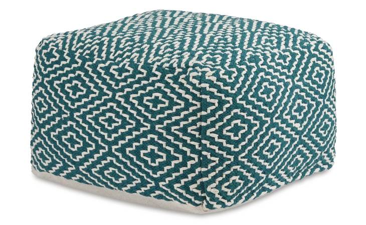 Brynnsen POUF ASHLEY Teal/Ivory A1001055