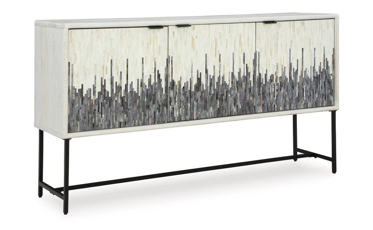 Freyton ACCENT CABINET ASHLEY White/Gray A4000582