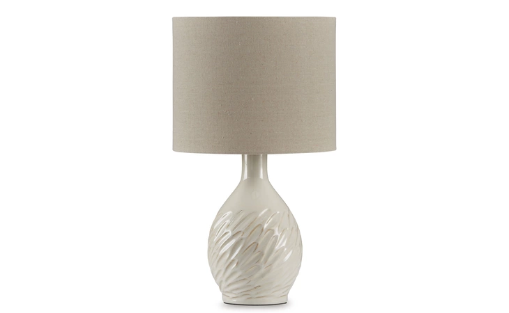 Garinton CERAMIC TABLE LAMP (1/CN) ASHLEY Cream L180194