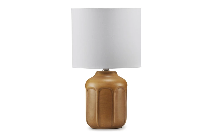 Gierburg CERAMIC TABLE LAMP (1/CN) ASHLEY Ochre L180204