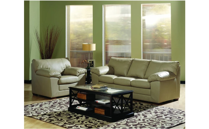 7731621 LENNOX SOFA BED 54*LTHR-0 PALLISER  7731621