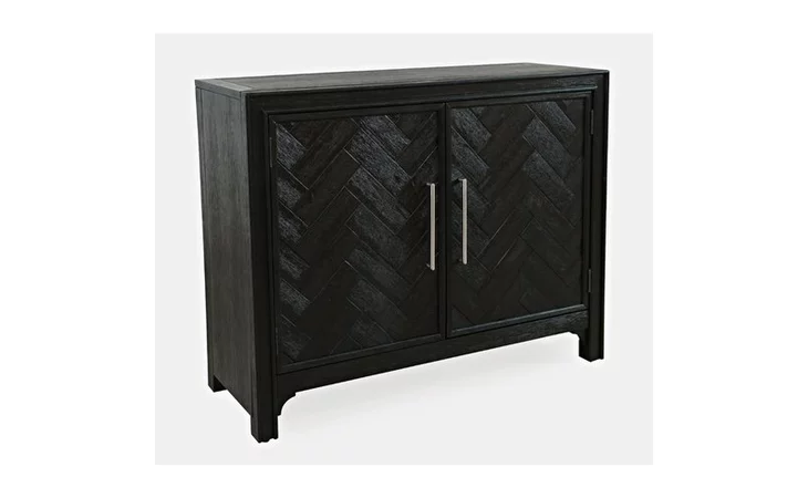 GRAMERCY COLLECTION 2 DOOR ACCENT CABINET W/CHEVRON PATTERN DOOR - FLAT PACK GRAMERCY COLLECTION JOFRAN  2256-40KD