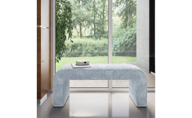 SOPHIA BENCHES SMALL ACCENT BENCH W/CHENILE UPH SOPHIA BENCHES JOFRAN  SOPHIA-BN-SMBLU