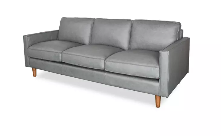 8360SOFA  GREY LEATHER SOFA