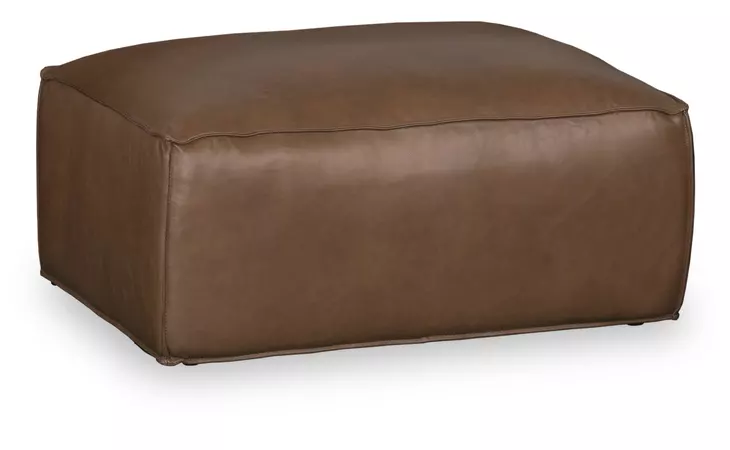 8354OTTO  LEATHER OTTOMAN