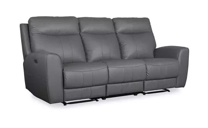 P2 POWER LEATHER RECLINING SOFA GREY ISELLA SOFA 3225PRSGREY  3225PRSGREY