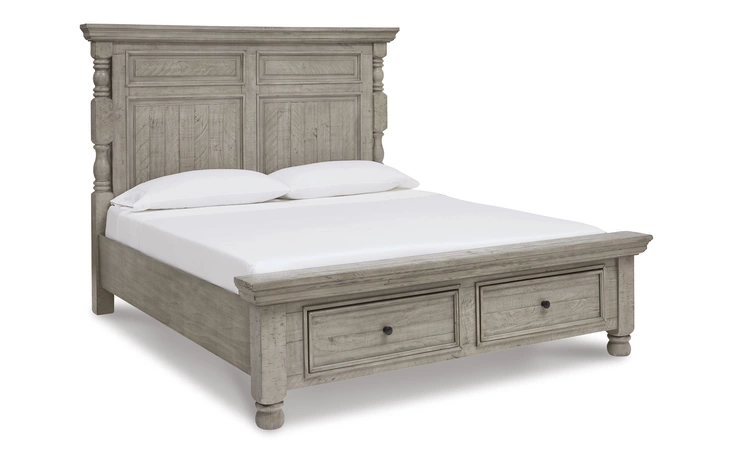 Harrastone K/CK HDBD/FTBD POSTS/DRAWERS ASHLEY Gray B816-51S