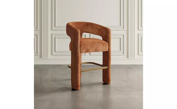 GWEN/SVEN/HAYDEN/BOWEN GWEN STOOL - RUST  1/CTN GWEN DINING STOOLS JOFRAN FURNITURE  2271-GWENSTRST