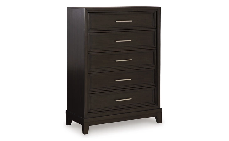 Neymorton Five Drawer Chest ASHLEY Dark Grayish Brown B618-46