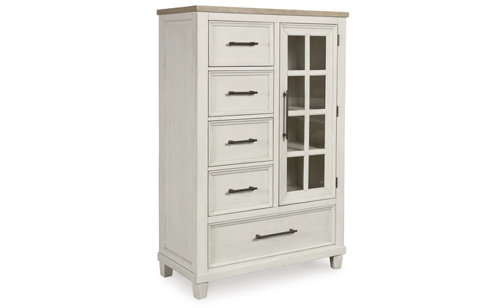 Shaybrock Door Chest ASHLEY Antique White/Brown B683-48