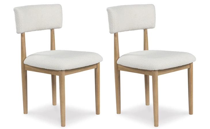 Sawdyn Dining UPH Side Chair (2/CN) ASHLEY Light Brown D427-02