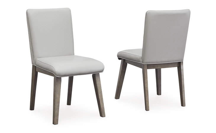 Loyaska Dining UPH Side Chair (2/CN) ASHLEY Grayish Brown D789-01