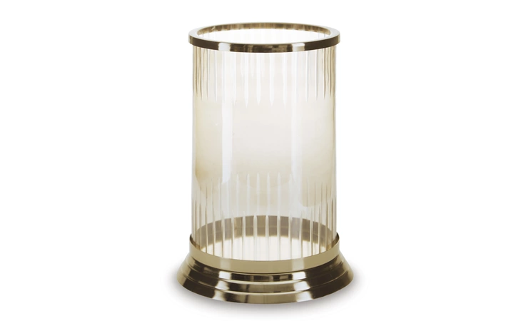 Aavinson Candle Holder ASHLEY Amber/Gold Finish A2000687