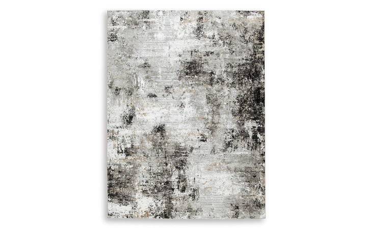 Langwell Medium Rug ASHLEY Black/Gray/White R406782