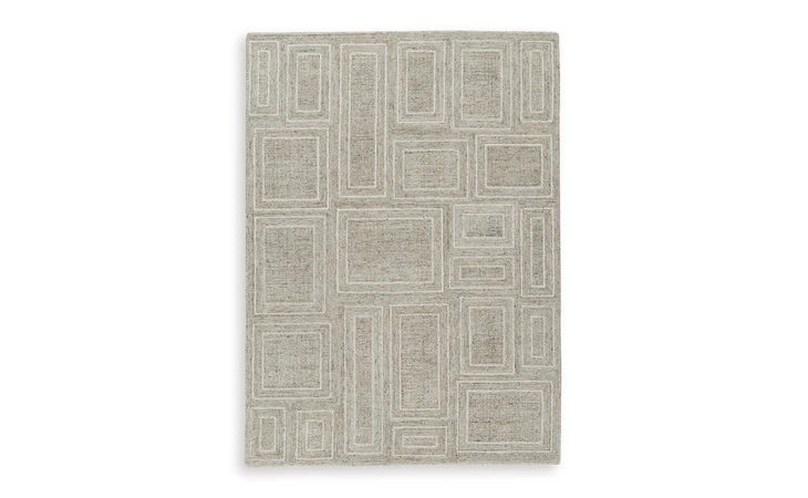 Brickburgh Medium Rug ASHLEY Gray/Ivory/Honey R406902