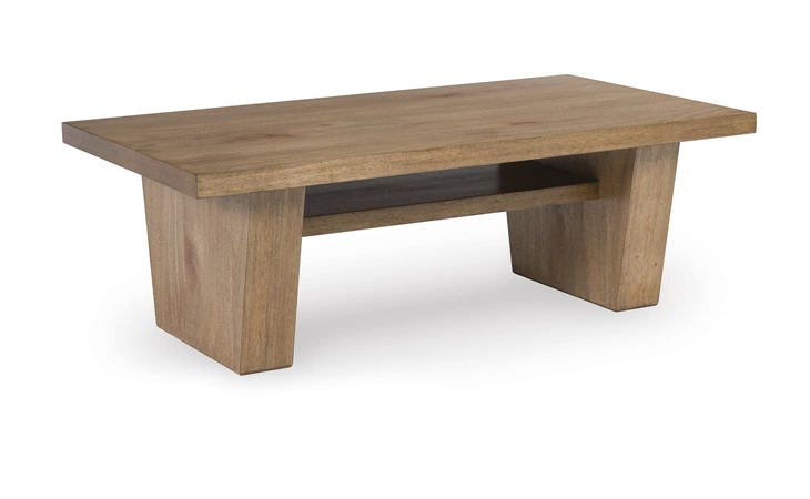 Kristiland Rectangular Cocktail Table ASHLEY Light Brown T674-1