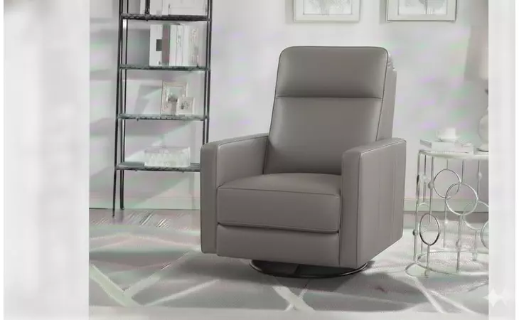   Leather Recliner Grey By Exact (1208recgrey)