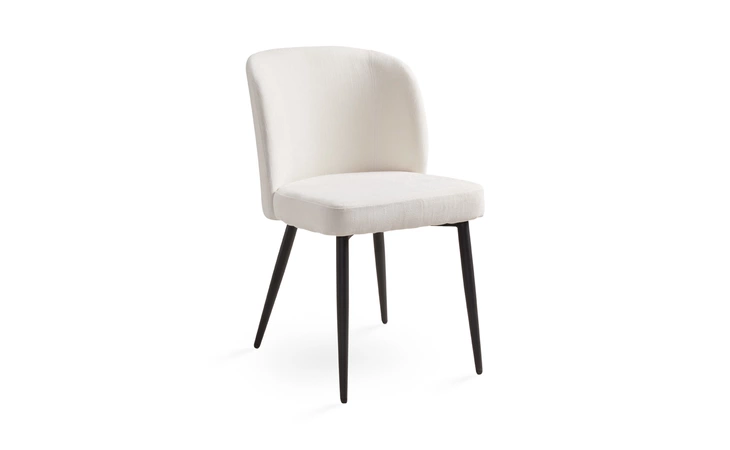 FORTINA DINING CHAIR GY-DC-801BK SILEX BEIGE LINEN WITH BLACK LEGS  DINING CHAIR XCELLA  103896