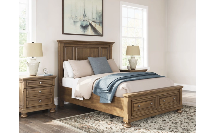  QUEEN RAILS WITH ROLL SLATS ASHLEY FURNITURE  PCB779-98