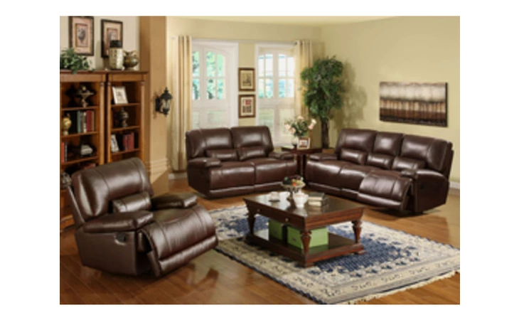 Leather RECLINER LOVESEAT DECORA  8869L3501