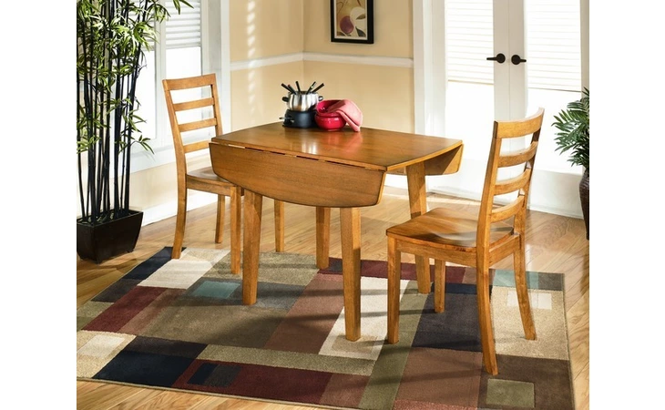 D330-14 DINING ROOM DROP LEAF TABLE-DINING-VICE VERSA ASHLEY  D330-14