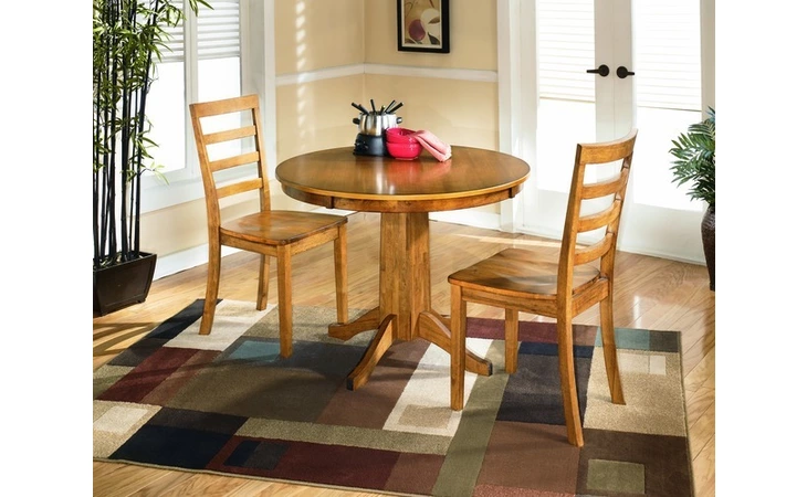 D330-15 DINING ROOM PEDESTAL TABLE-DINING-VICE VERSA ASHLEY  D330-15