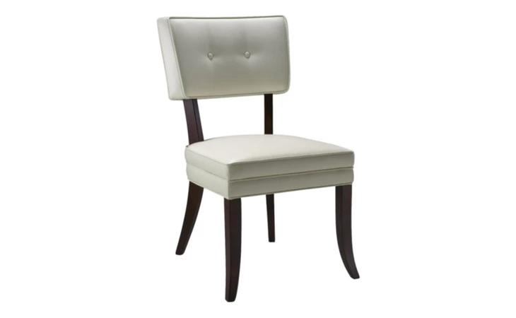 43706  AMELIA DINING CHAIR - IVORY LEATHER