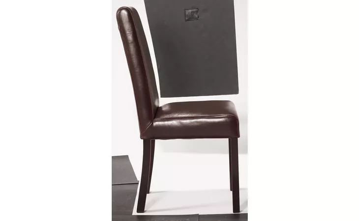 34621  PEDRO DINING CHAIR - BROWN LEATHER PG.