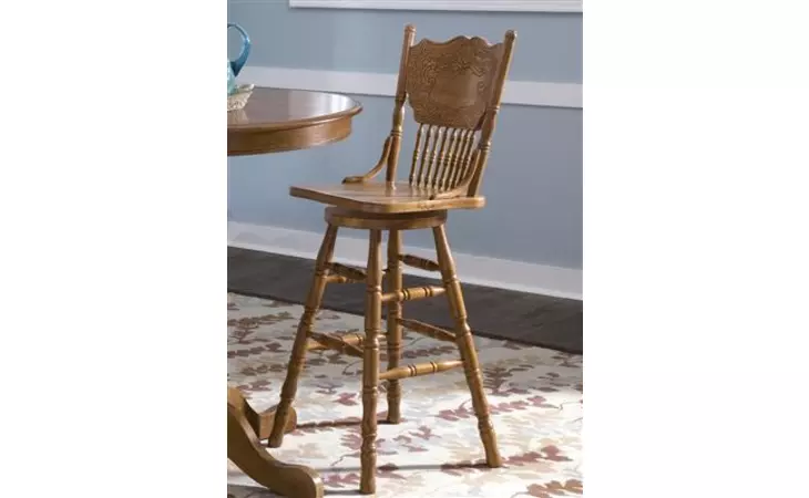 10-B51730 30 INCH PRESS BACK BARSTOOL NOSTALGIA LIBERTY  10-B51730