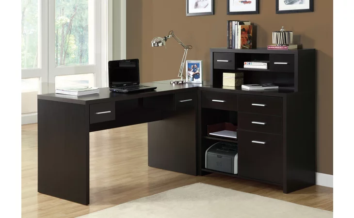 I7018 COMPUTER DESK - ESPRESSO LEFT OR RIGHT FACING CORNER MONARCH SPECIALTIES  I7018
