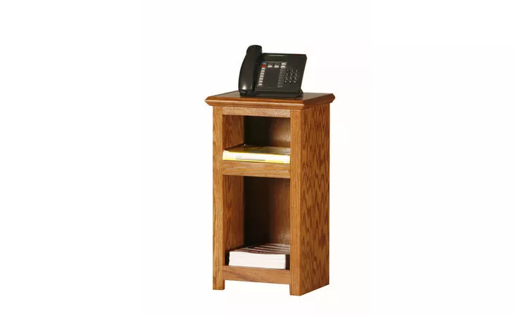 03364  PROMOTIONAL TELEPHONE STAND, 2 FIXED SHELVES, STRAIGHT LEG BASE*GLASS*NG*FINSISH*CC, DK, LT, MD, SO, UN, CR, CM