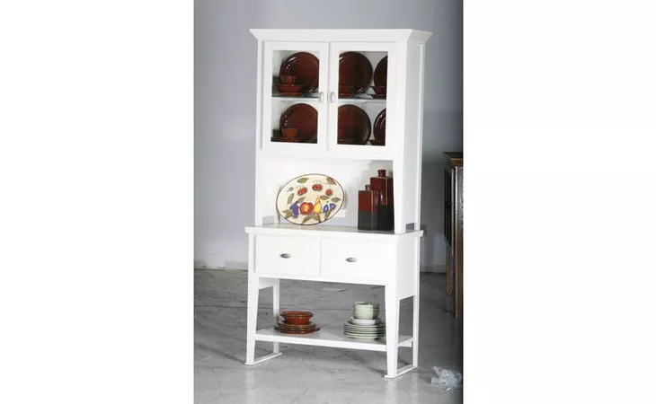 44338 40 DINING BUFFET, 2 DRAWERS, 1 FIXED SHELF ON BOTTOM FOR OPEN STORAGE, STRAIGHT LEG BASE*GLASS*NG*FINSISH*BK, CC, CO, CM, CR, EC, GO, HG, IV, SW, UN, WH EAGLE  44338