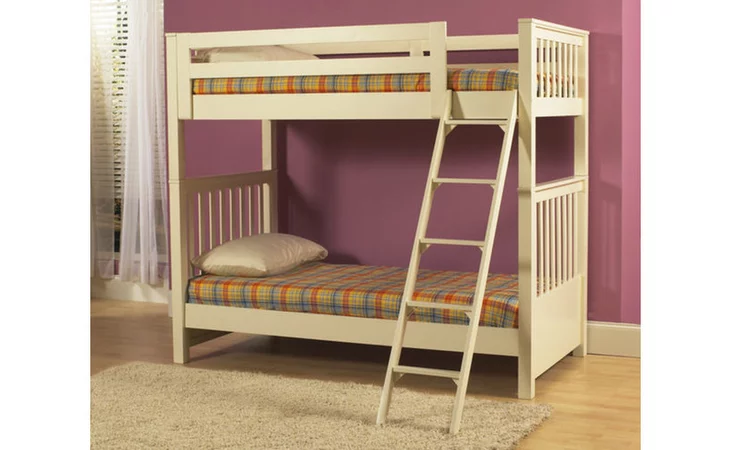 8206730  MEADOWBROOK WHITE BUNK LOFT BED ENDS 3 3