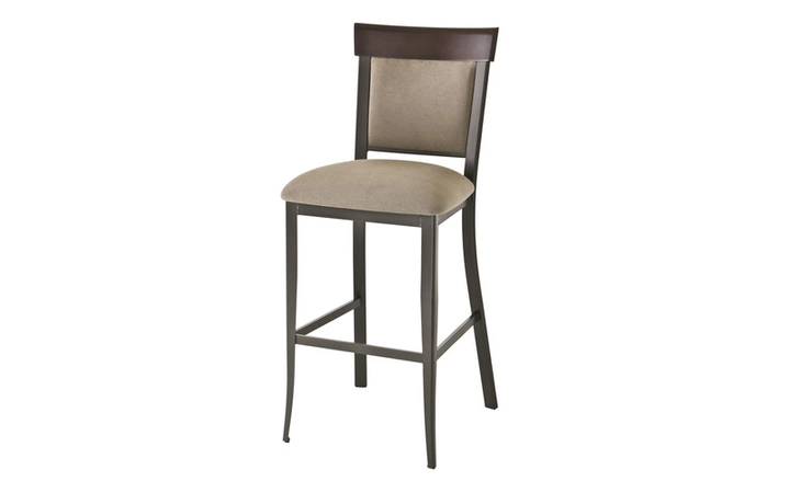 40210-26  ELEANOR NON SWIVEL STOOL (SOLID WOOD ACCENT)