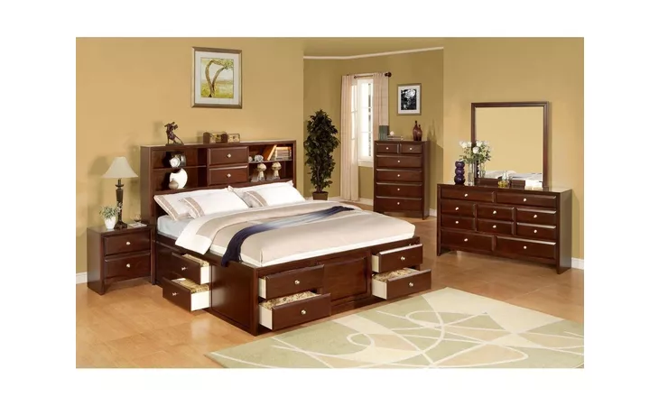 C9180A-020-2DME NIGHTSTAND 2 DRAWERS MERLOT LIFESTYLE  C9180A-020-2DME