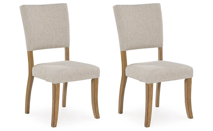 Rybergston DINING ROOM SIDE CHAIR (2 CN)-FORMAL DINING-DANBURY HEIGHTS ASHLEY Light Brown D601-01
