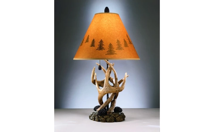 Derek POLY TABLE LAMP (2 CN) DEREK BROWN LIGHTING ASHLEY FURNITURE Brown L316984