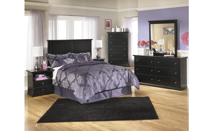 Maribel ONE DRAWER NIGHT STAND ASHLEY Black B138-91