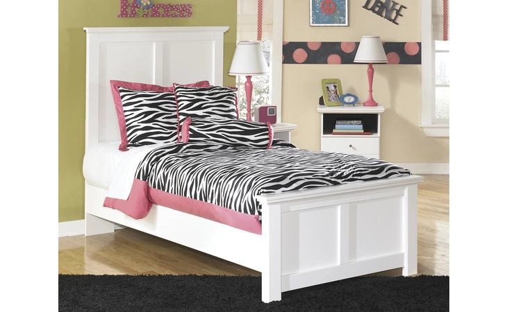 Bostwick Shoals TWIN PANEL RAILS ASHLEY White B139-83