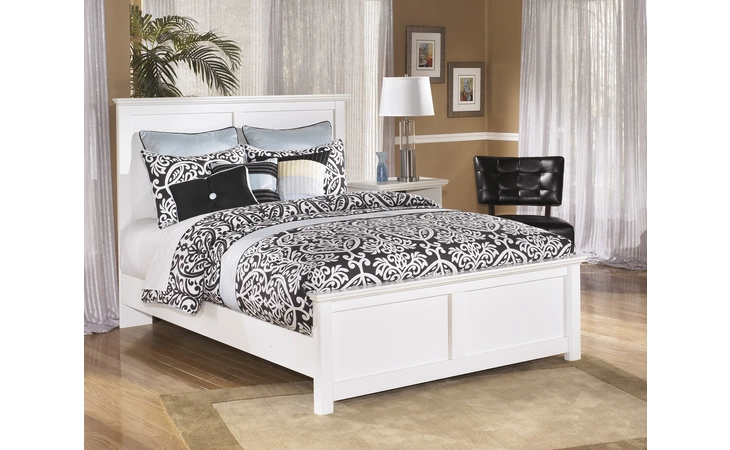 Bostwick Shoals QUEEN PANEL RAILS ASHLEY White B139-96