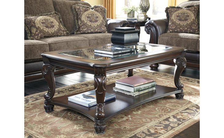 NORCASTLE RECTANGULAR COFFEE TABLE ASHLEY  T519-1
