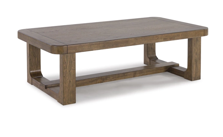 Cabalynn RECTANGULAR COFFEE TABLE ASHLEY Light Brown T974-1